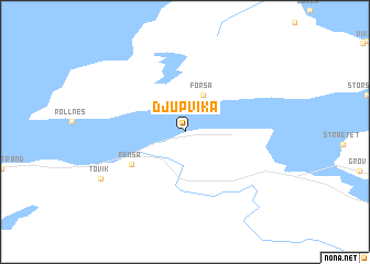 map of Djupvika