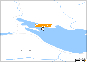 map of Djupviken