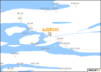 map of Djupvik