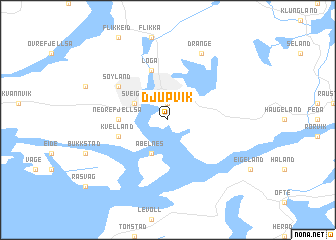 Djupvik (Norway) map - nona.net