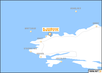 map of Djupvik