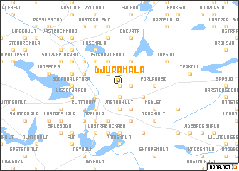 map of Djuramåla