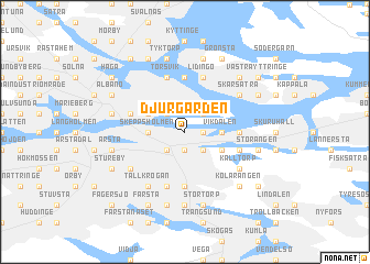 map of Djurgården