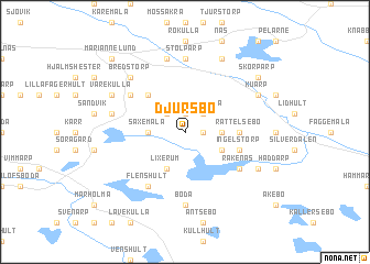 map of Djursbo