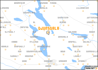 map of Djursdala