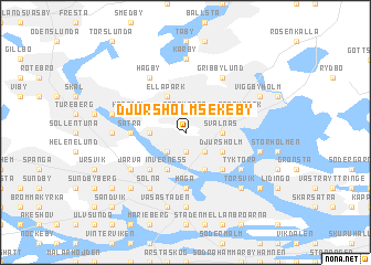 map of Djursholms Ekeby