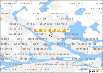 map of Djursholms Ösby