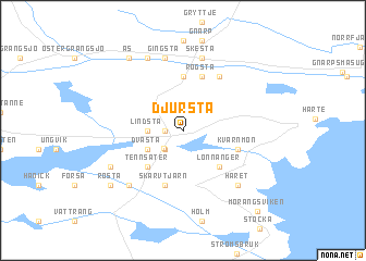 map of Djursta