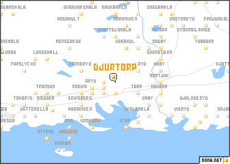 map of Djurtorp