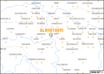 map of Dlakatweni