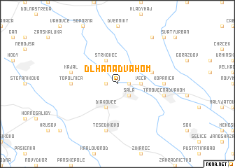 map of Dlhá nad Váhom