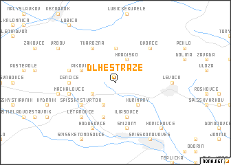 map of Dlhé Stráže