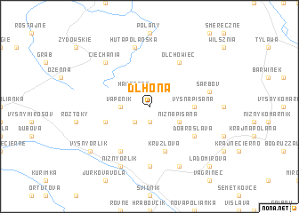 map of Dlhoňa
