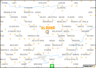 map of Dlouhá