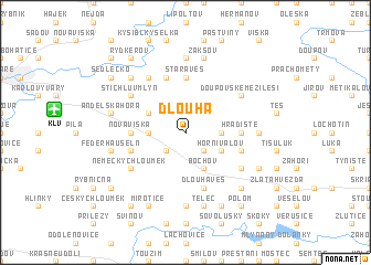 map of Dlouhá