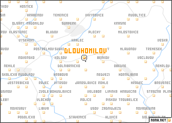 map of Dlouhomilov