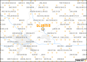 map of Dłubnia