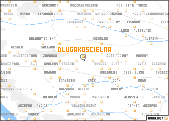 map of Długa Kościelna