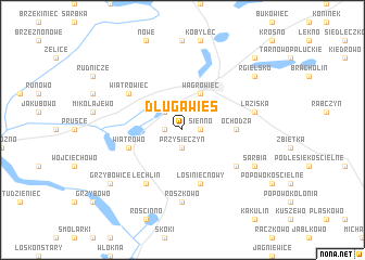 map of Długa Wieś