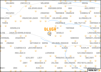 map of Długa