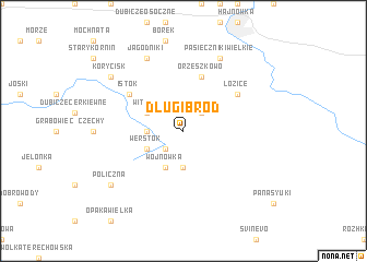 map of Długi Bród