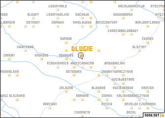 map of Długie