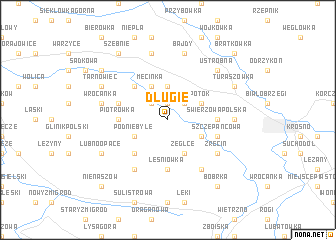 map of Długie