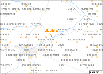 map of Długie