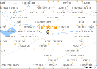 map of Długosiodło