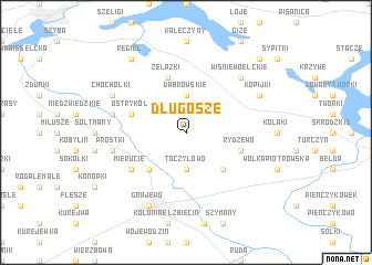 map of Długosze