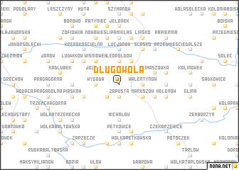 map of Długowola