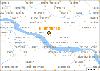 map of Długowola