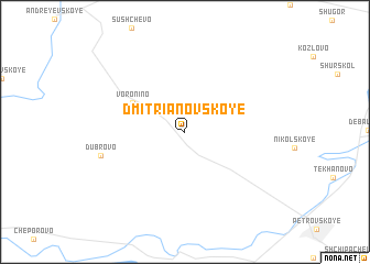 map of Dmitrianovskoye