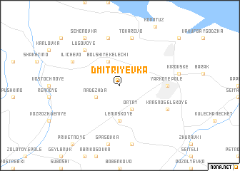 map of Dmitriyevka