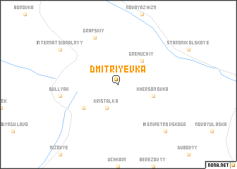 map of Dmitriyevka