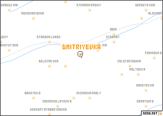 map of Dmitriyevka