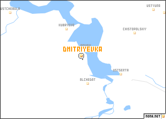 map of Dmitriyevka