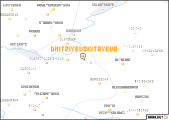 map of Dmitriyevo-Kitayevo