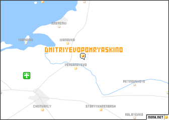 map of Dmitriyevo-Pomryaskino