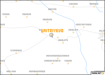 map of Dmitriyevo