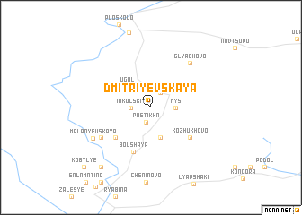 map of Dmitriyevskaya