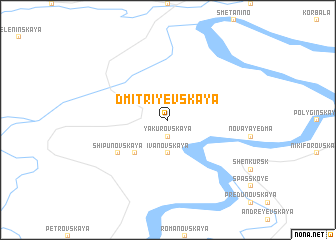 map of Dmitriyevskaya