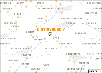map of Dmitriyevskiy