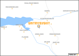 map of Dmitriyevskiy