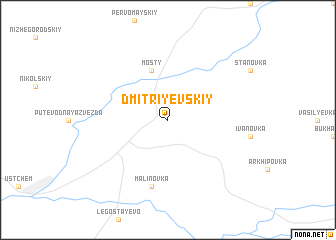 map of Dmitriyevskiy