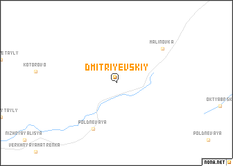 map of Dmitriyevskiy