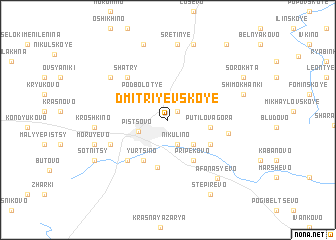 map of Dmitriyevskoye