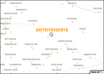 map of Dmitriyevskoye