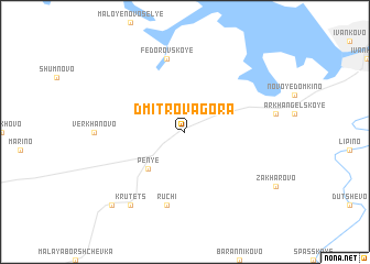 map of Dmitrova Gora
