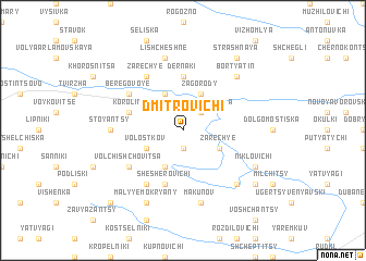 map of Dmitrovichi